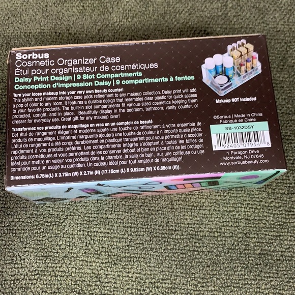 Sorbus Mini Organizer With 9 Slots- Daisy Print - Picture 6 of 9